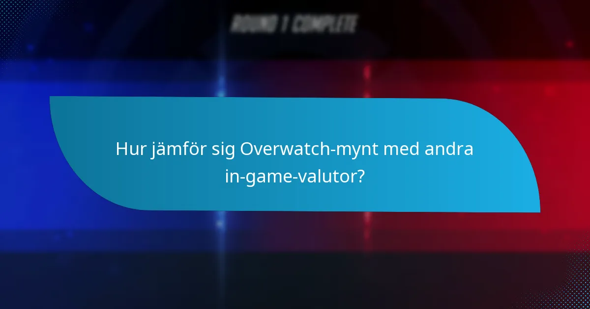 Vilka plattformar stöder Overwatch-mynt?