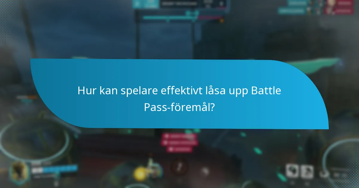 Vilka typer av föremål kan låsas upp i Battle Passet?